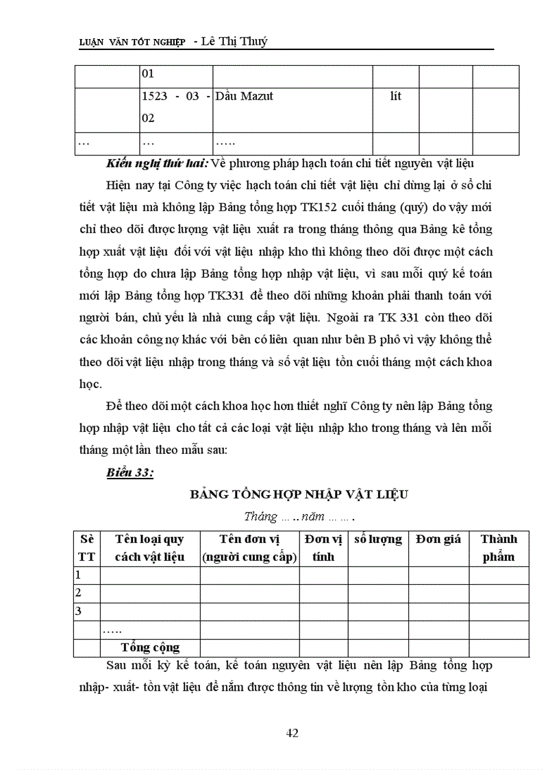 image for page Tình hình thực tế tổ chức kế toán nguyên vật liệu tại Công ty xây dựng I Thanh Hoá.