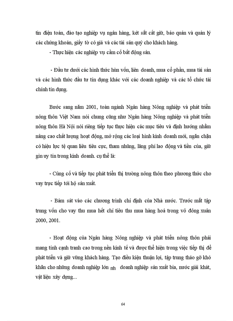 image for page Tín dụng và rủi ro tín dụng tại Ngân hàng Nông nghiệp và phát triển nông thôn Hà Nội.