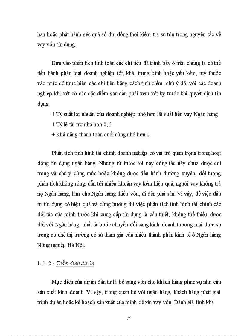 image for page Tín dụng và rủi ro tín dụng tại Ngân hàng Nông nghiệp và phát triển nông thôn Hà Nội.