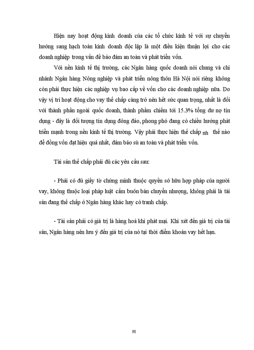 image for page Tín dụng và rủi ro tín dụng tại Ngân hàng Nông nghiệp và phát triển nông thôn Hà Nội.