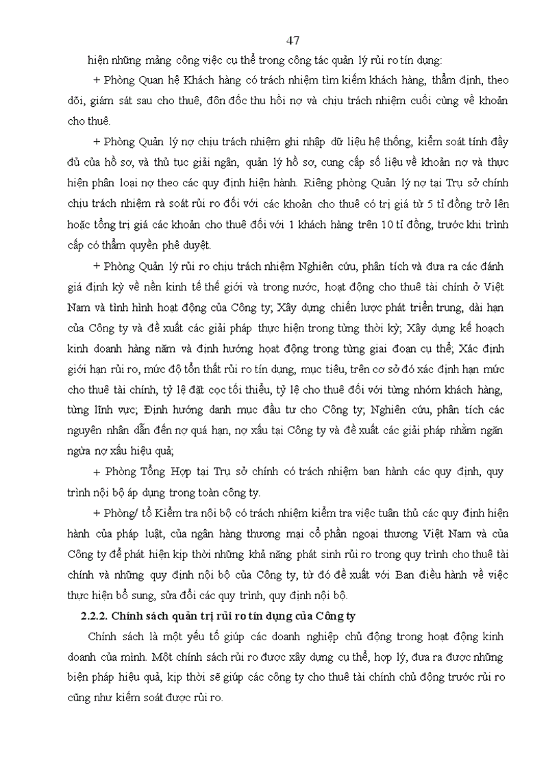 image for page Hoạt động quản trị rủi ro tín dụng tại Công ty Cho thuê tài chính Ngân hàng thương mại cổ phần ngoại thương Việt Nam