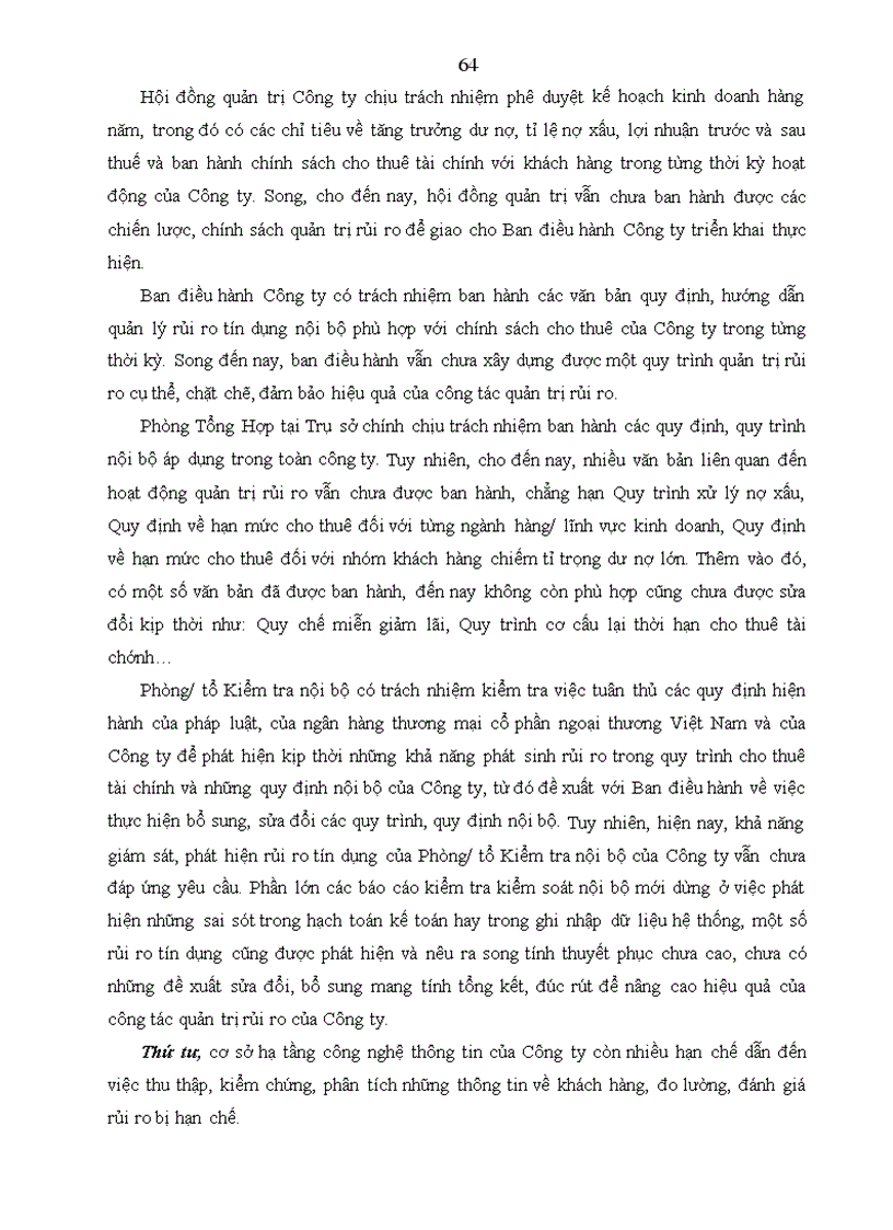 image for page Hoạt động quản trị rủi ro tín dụng tại Công ty Cho thuê tài chính Ngân hàng thương mại cổ phần ngoại thương Việt Nam