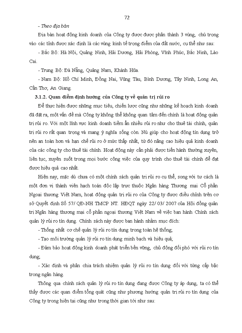 image for page Hoạt động quản trị rủi ro tín dụng tại Công ty Cho thuê tài chính Ngân hàng thương mại cổ phần ngoại thương Việt Nam