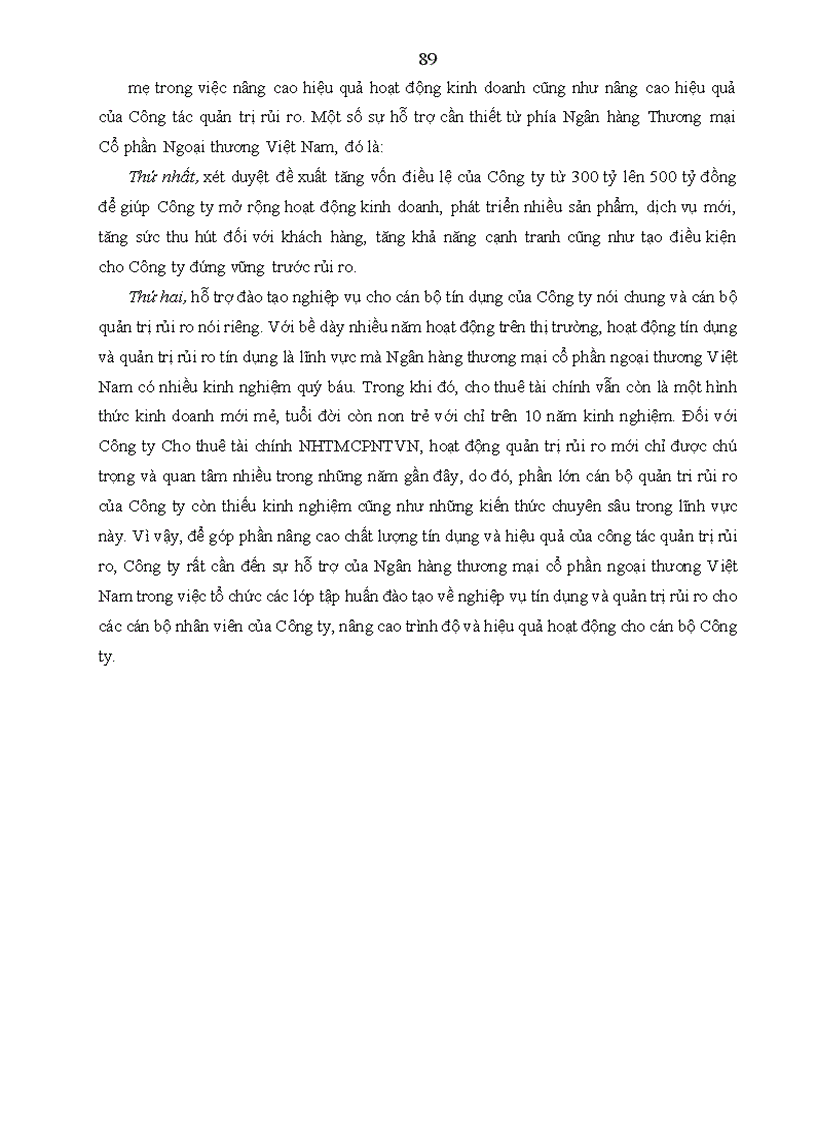 image for page Hoạt động quản trị rủi ro tín dụng tại Công ty Cho thuê tài chính Ngân hàng thương mại cổ phần ngoại thương Việt Nam