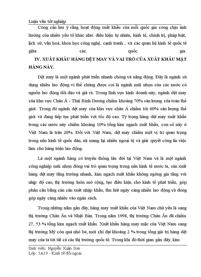image for page Thực trạng và giải pháp thúc đẩy xuất khẩu của Công ty dệt Minh Khai