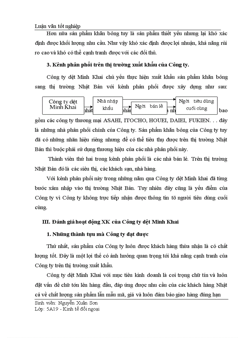 image for page Thực trạng và giải pháp thúc đẩy xuất khẩu của Công ty dệt Minh Khai
