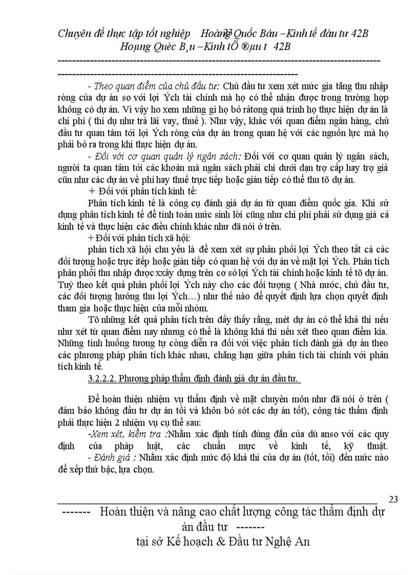 image for page Công tác thẩm định dự án đầu tư.