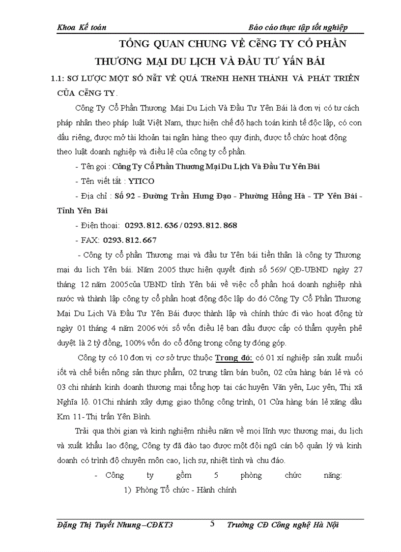 image for page Hoàn thiện công tác kế toán nguyên vật liệu ở Công Ty Cổ Phần Thương Mại Du Lịch Và Đầu Tư Yên Bái.