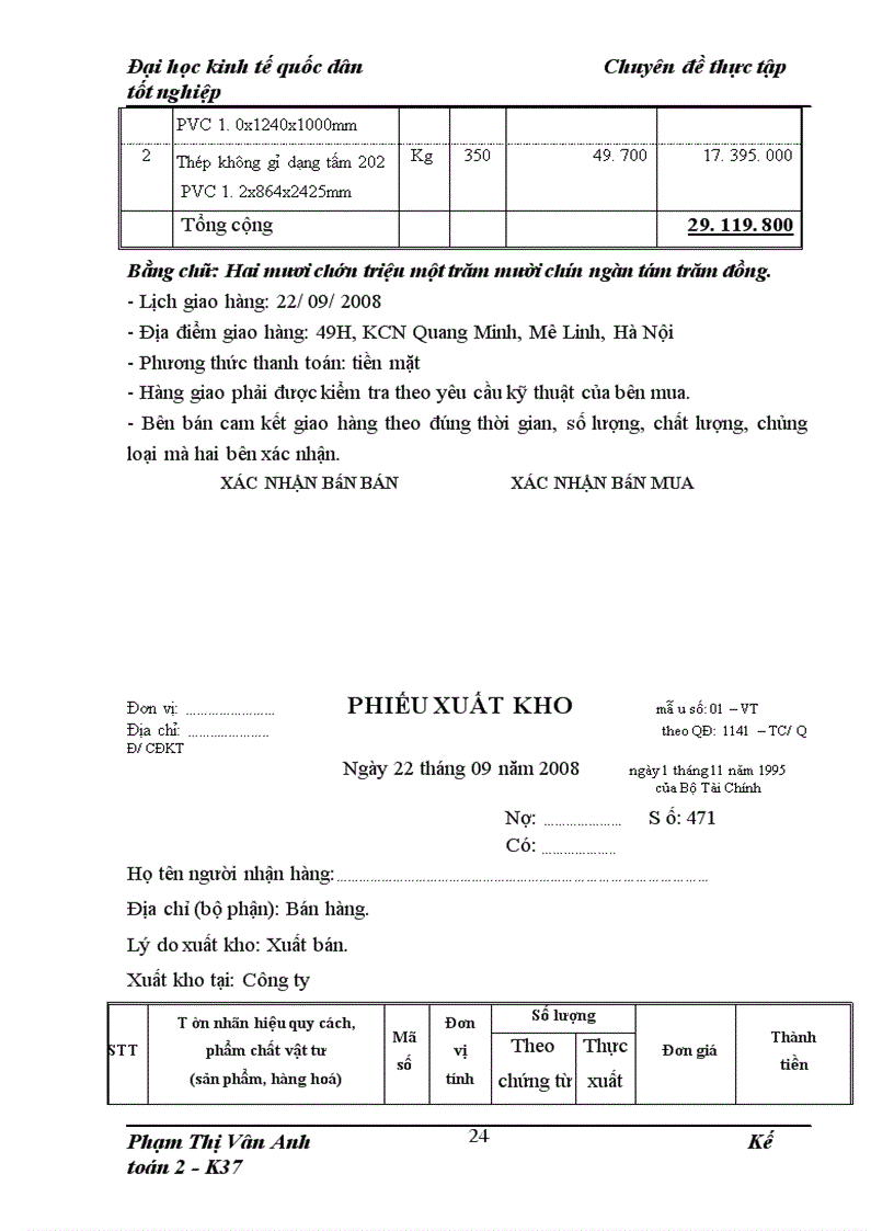 image for page Hoàn thiện kế toán tiêu thụ và xác định kết quả tiêu thụ hàng hóa tại Công ty CP Đầu tư XNK Da Giầy Hà Nội