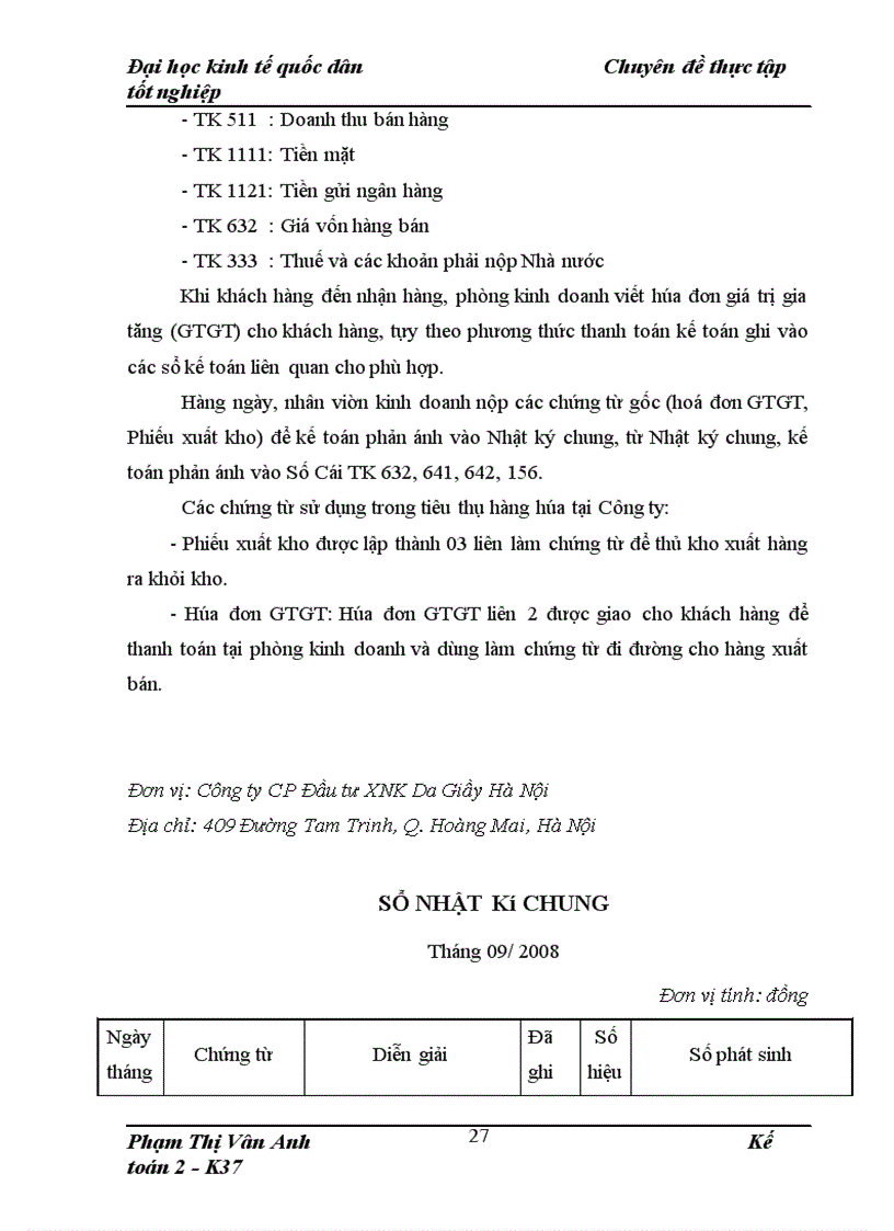 image for page Hoàn thiện kế toán tiêu thụ và xác định kết quả tiêu thụ hàng hóa tại Công ty CP Đầu tư XNK Da Giầy Hà Nội