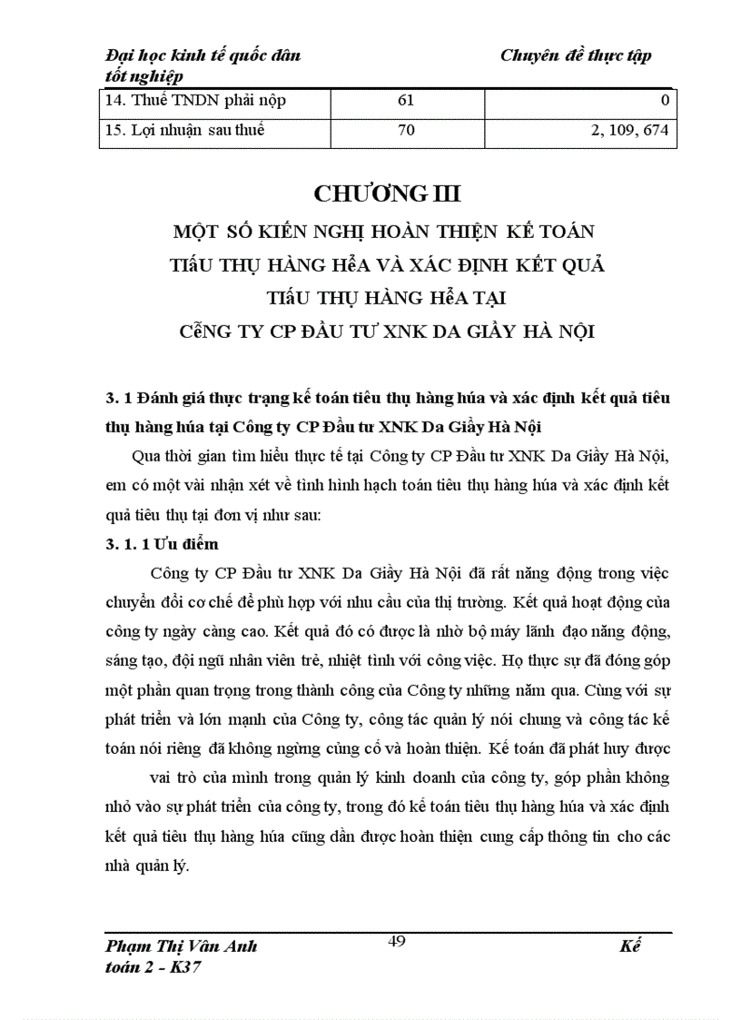 image for page Hoàn thiện kế toán tiêu thụ và xác định kết quả tiêu thụ hàng hóa tại Công ty CP Đầu tư XNK Da Giầy Hà Nội