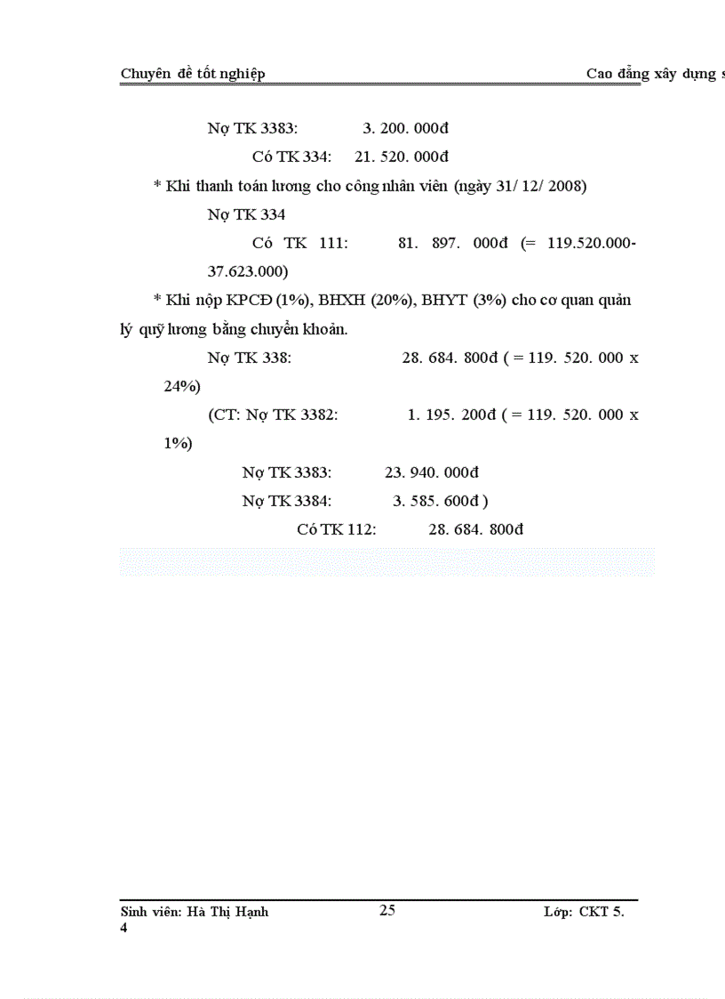 image for page Kế toán tiền lương và các khoản trích theo lương tại Công ty TNHH Lê Gia