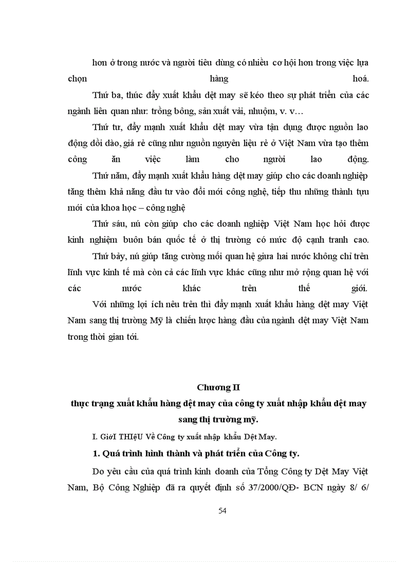 image for page Giải pháp đẩy mạnh xuất khẩu hàng dệt may của Công ty XNK dệt may sang thị trường Mỹ