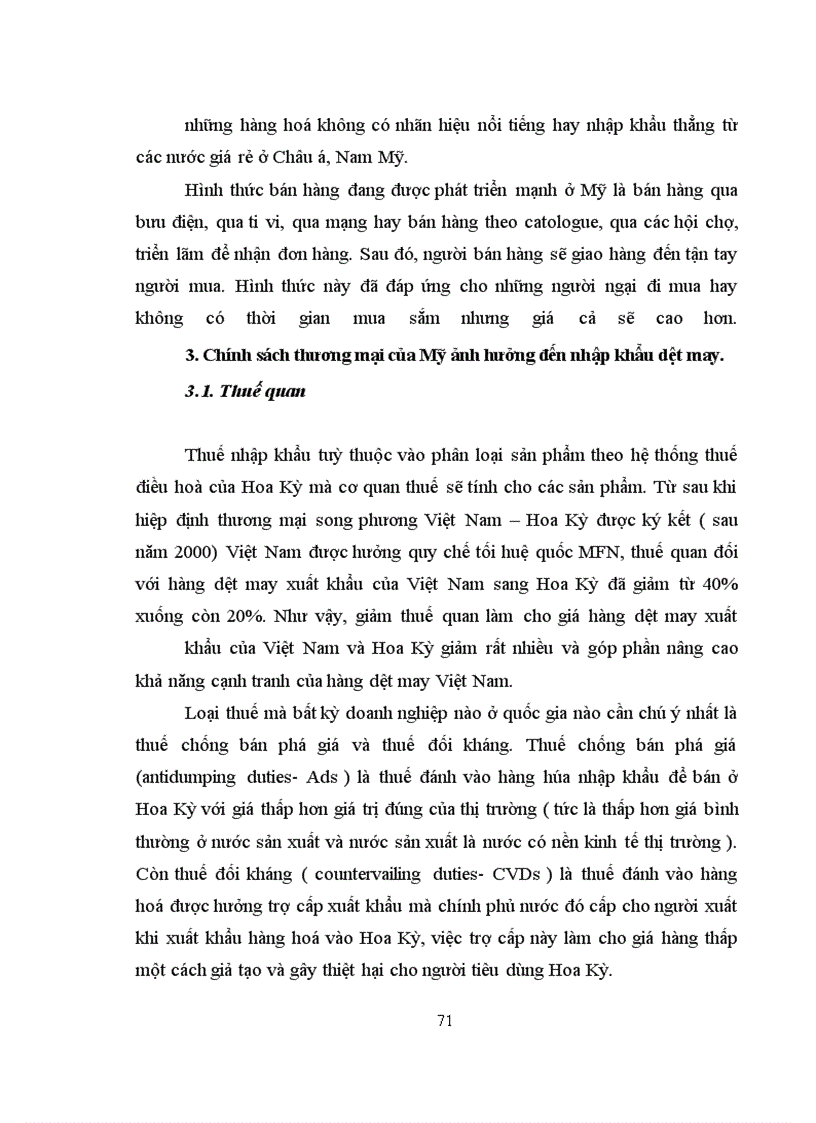 image for page Giải pháp đẩy mạnh xuất khẩu hàng dệt may của Công ty XNK dệt may sang thị trường Mỹ