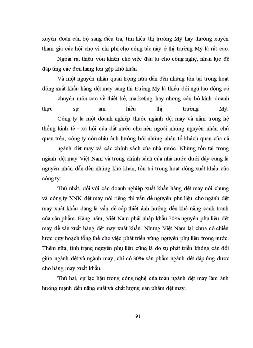image for page Giải pháp đẩy mạnh xuất khẩu hàng dệt may của Công ty XNK dệt may sang thị trường Mỹ