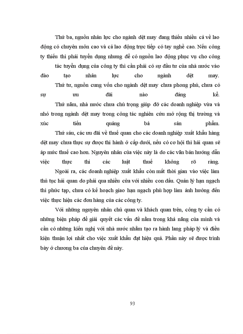 image for page Giải pháp đẩy mạnh xuất khẩu hàng dệt may của Công ty XNK dệt may sang thị trường Mỹ