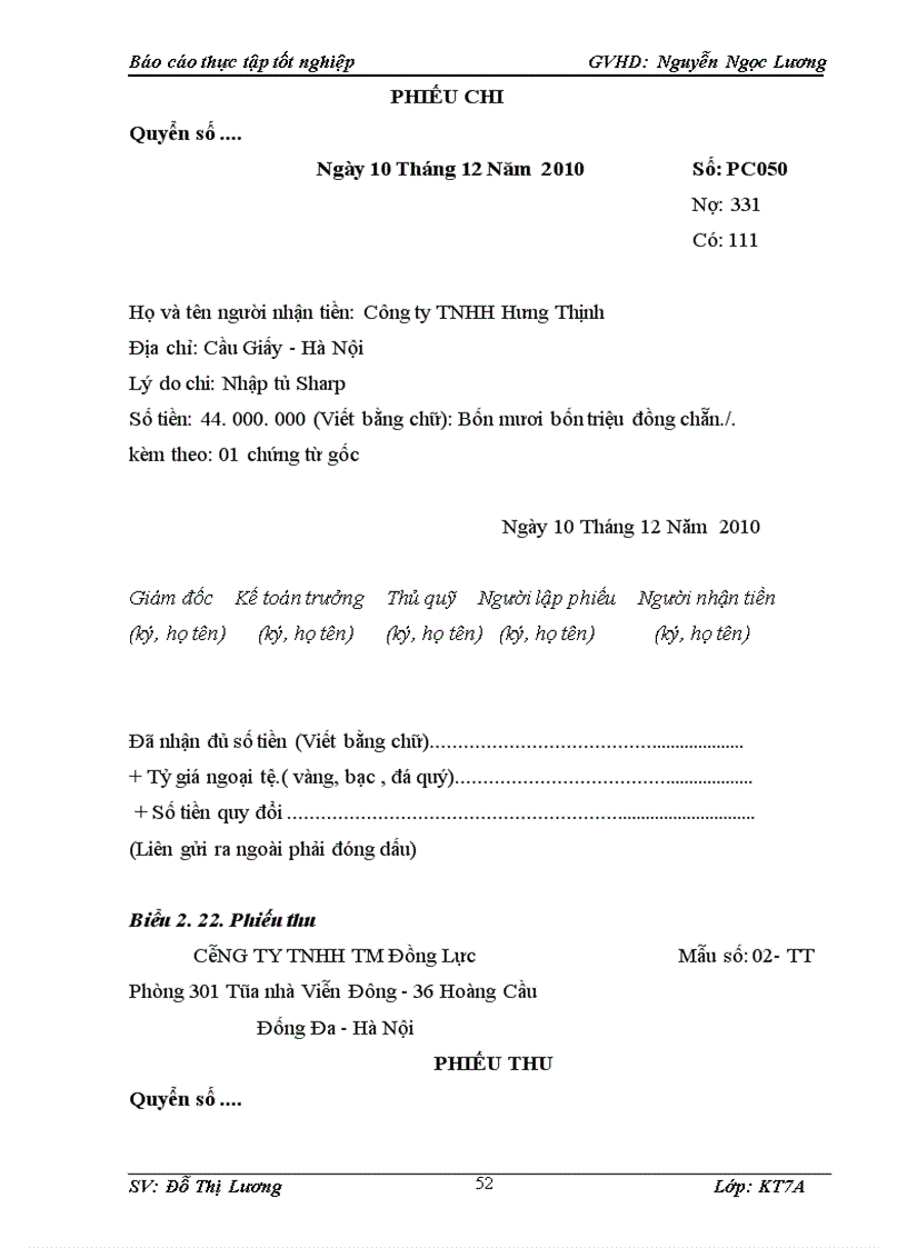 image for page Hoàn thiện kế toán bán hàng và xác định kết quả kinh doanh tại Công ty TNHH TM Đồng Lực