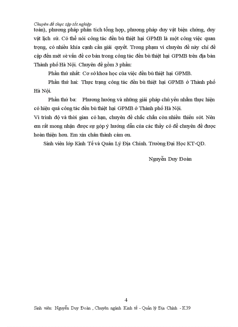 image for page Một số vấn đề về công tác đền bù thiệt hại giải phóng mặt bằng ở Thành phố Hà nội