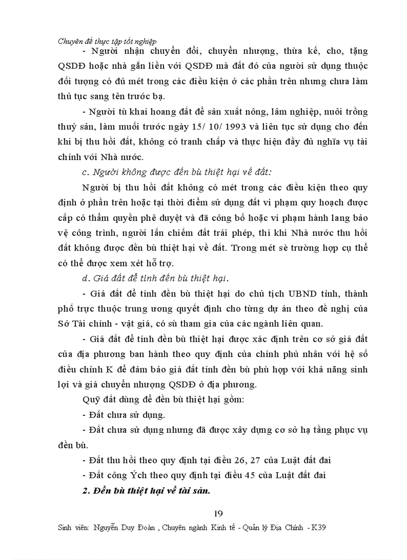 image for page Một số vấn đề về công tác đền bù thiệt hại giải phóng mặt bằng ở Thành phố Hà nội