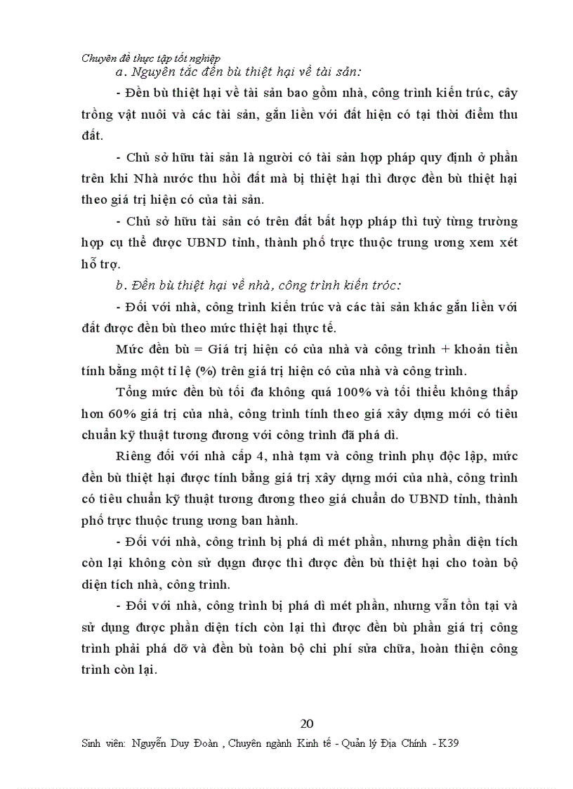 image for page Một số vấn đề về công tác đền bù thiệt hại giải phóng mặt bằng ở Thành phố Hà nội