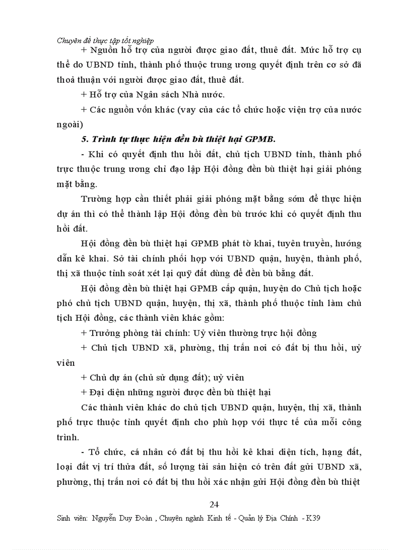 image for page Một số vấn đề về công tác đền bù thiệt hại giải phóng mặt bằng ở Thành phố Hà nội