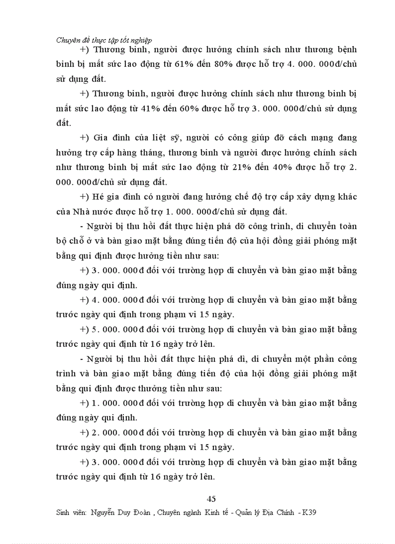 image for page Một số vấn đề về công tác đền bù thiệt hại giải phóng mặt bằng ở Thành phố Hà nội