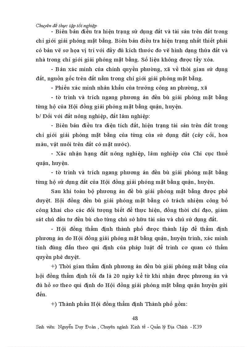 image for page Một số vấn đề về công tác đền bù thiệt hại giải phóng mặt bằng ở Thành phố Hà nội