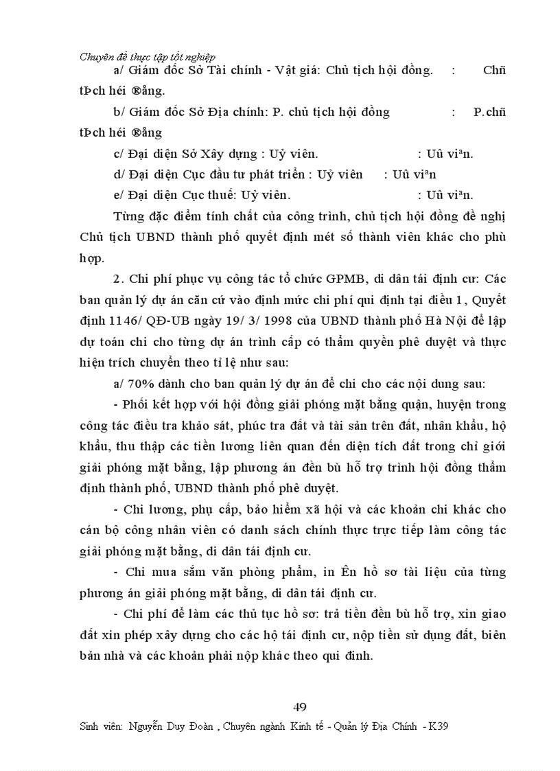 image for page Một số vấn đề về công tác đền bù thiệt hại giải phóng mặt bằng ở Thành phố Hà nội