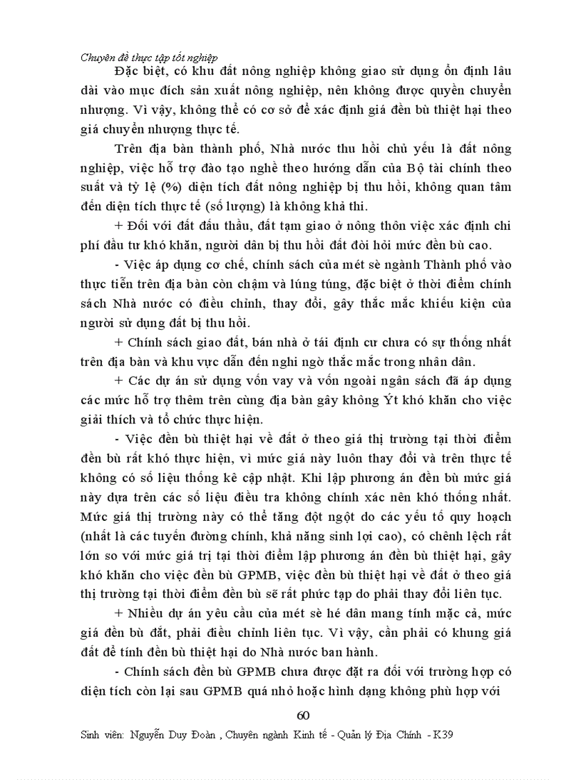 image for page Một số vấn đề về công tác đền bù thiệt hại giải phóng mặt bằng ở Thành phố Hà nội