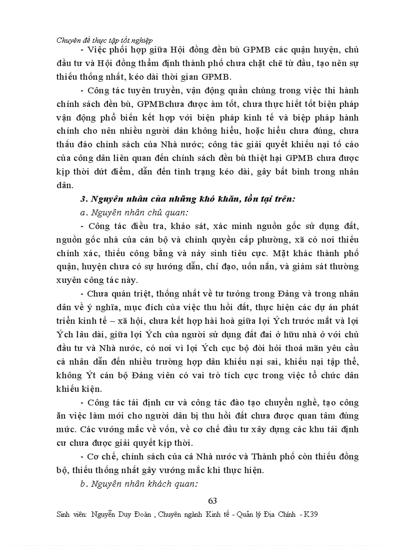 image for page Một số vấn đề về công tác đền bù thiệt hại giải phóng mặt bằng ở Thành phố Hà nội
