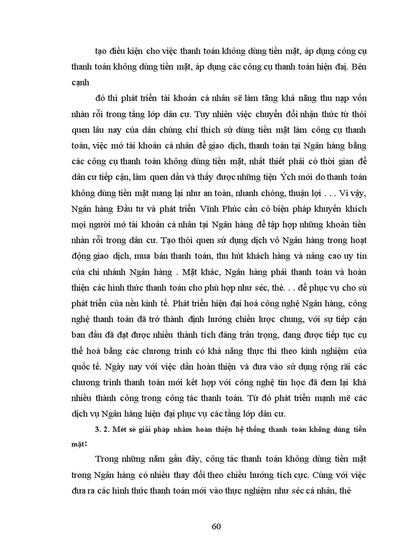 image for page Một số giải pháp nhằm mở rộng và phát triển thanh toán không dùng tiền mặt tại chi nhánh Ngân hàng Đầu tư và phát triển Vĩnh phúc