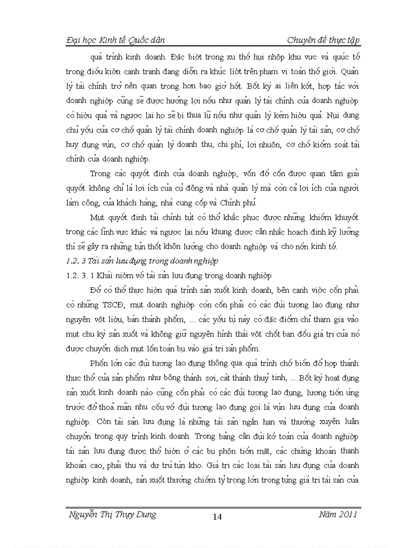 image for page Giải pháp sử dụng hiệu quả tài sản lưu động của công ty cổ phần cơ khí giao thông vận tải Phú Thọ Sinh viên thực hiện