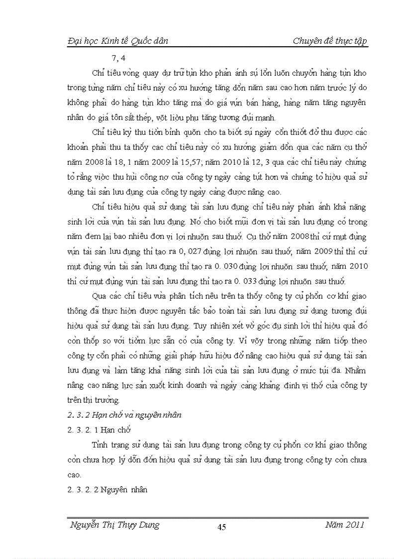 image for page Giải pháp sử dụng hiệu quả tài sản lưu động của công ty cổ phần cơ khí giao thông vận tải Phú Thọ Sinh viên thực hiện