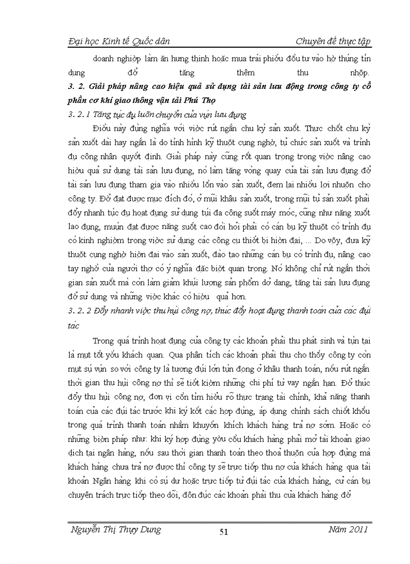 image for page Giải pháp sử dụng hiệu quả tài sản lưu động của công ty cổ phần cơ khí giao thông vận tải Phú Thọ Sinh viên thực hiện