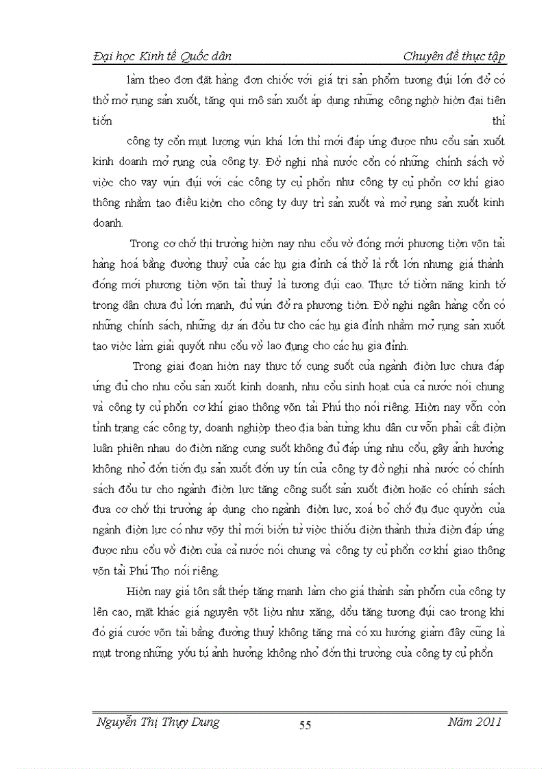 image for page Giải pháp sử dụng hiệu quả tài sản lưu động của công ty cổ phần cơ khí giao thông vận tải Phú Thọ Sinh viên thực hiện
