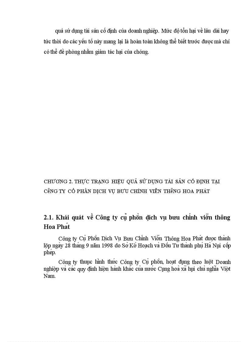 image for page Nâng cao hiệu quả sử dụng tài sản cố định tại Công ty Cổ phần dịch vụ bưu chính viễn thông Hoa Phát
