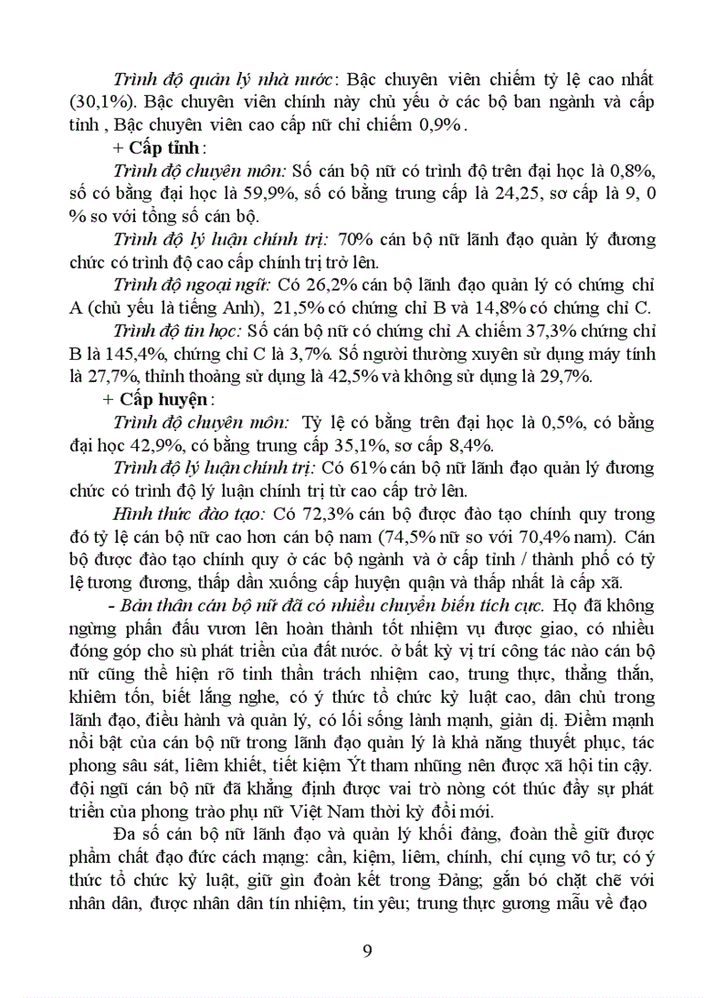 image for page Một số giải pháp xây dựng và phát triển đội ngũ cán bộ nữ lãnh đạo, quản lý đảng, đoàn thể