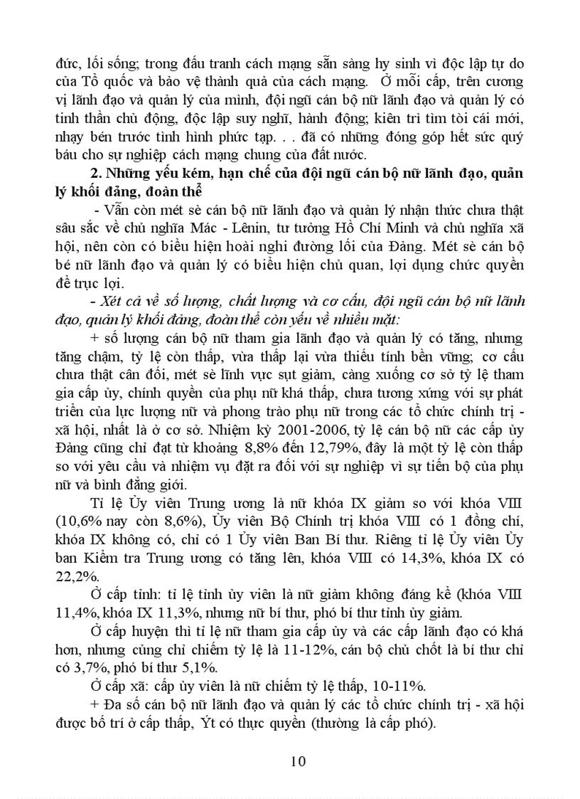 image for page Một số giải pháp xây dựng và phát triển đội ngũ cán bộ nữ lãnh đạo, quản lý đảng, đoàn thể