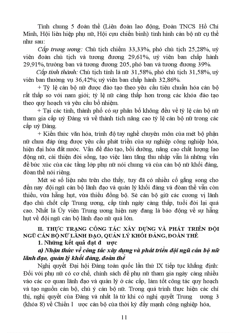 image for page Một số giải pháp xây dựng và phát triển đội ngũ cán bộ nữ lãnh đạo, quản lý đảng, đoàn thể