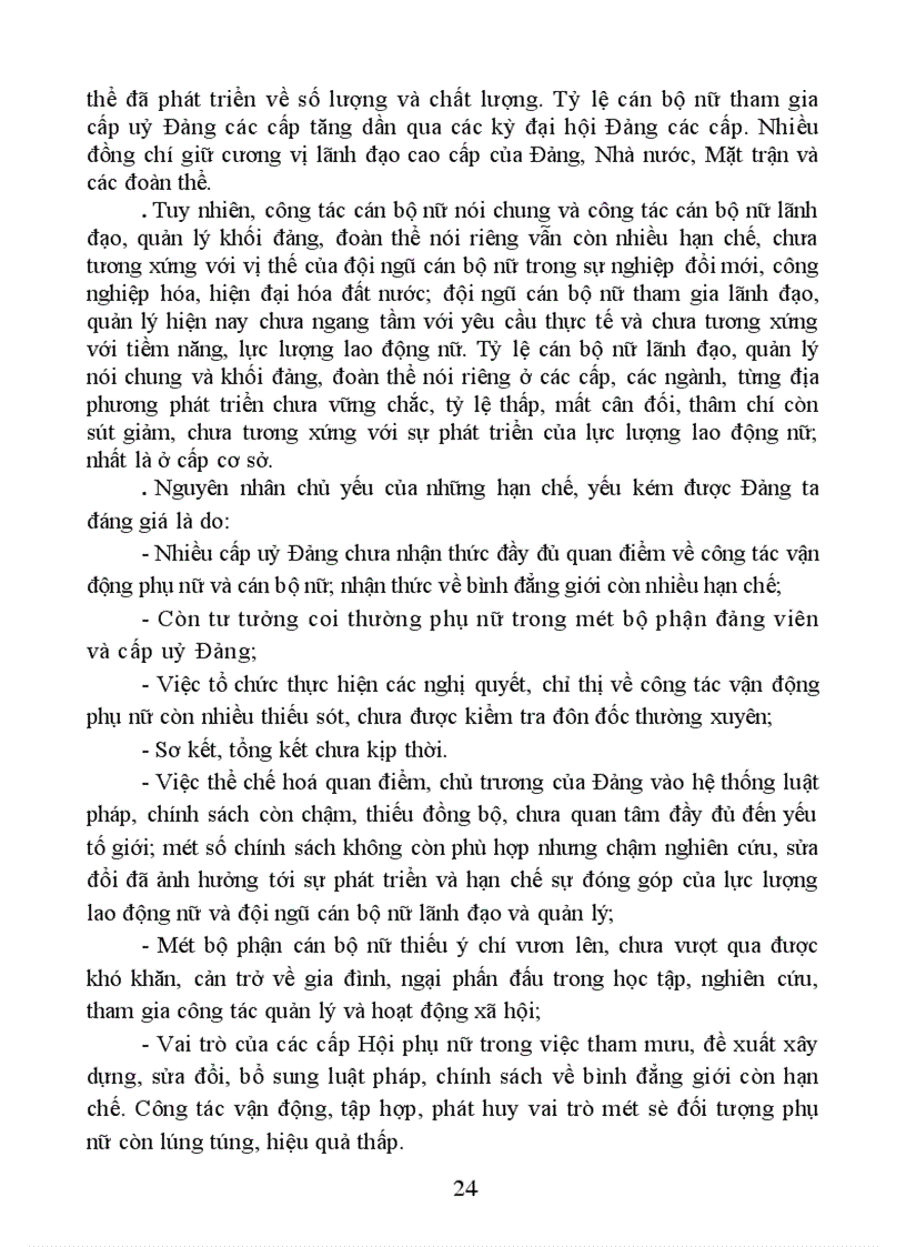 image for page Một số giải pháp xây dựng và phát triển đội ngũ cán bộ nữ lãnh đạo, quản lý đảng, đoàn thể
