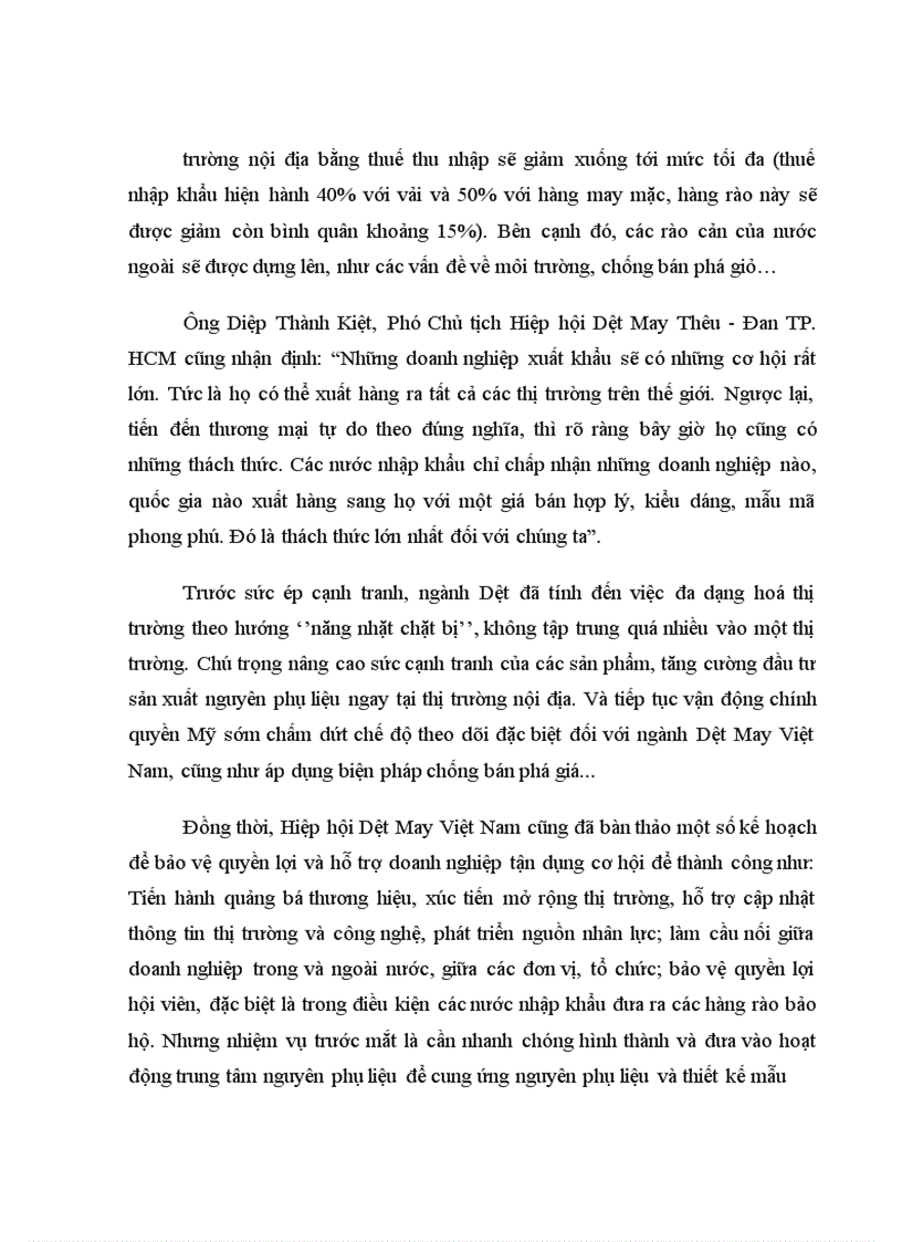 image for page Thực trạng doanh nghiệp dệt may Việt Nam