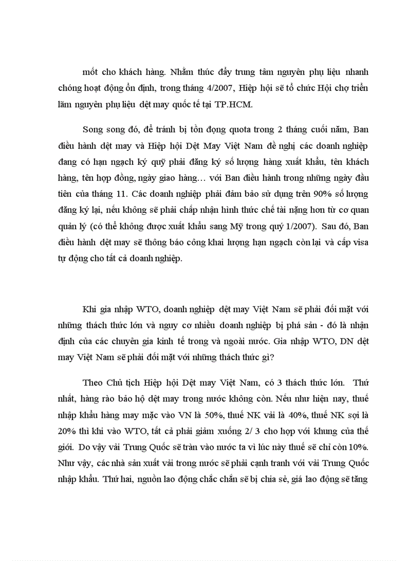 image for page Thực trạng doanh nghiệp dệt may Việt Nam