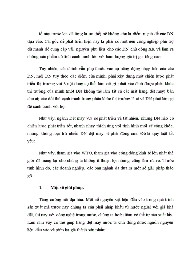 image for page Thực trạng doanh nghiệp dệt may Việt Nam