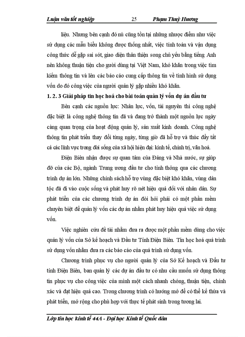 image for page Xây dựng phần mềm quản lý vốn dự án đầu tư cho sở kế hoạch và đầu tư tỉnh điện biên