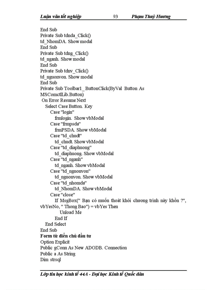 image for page Xây dựng phần mềm quản lý vốn dự án đầu tư cho sở kế hoạch và đầu tư tỉnh điện biên