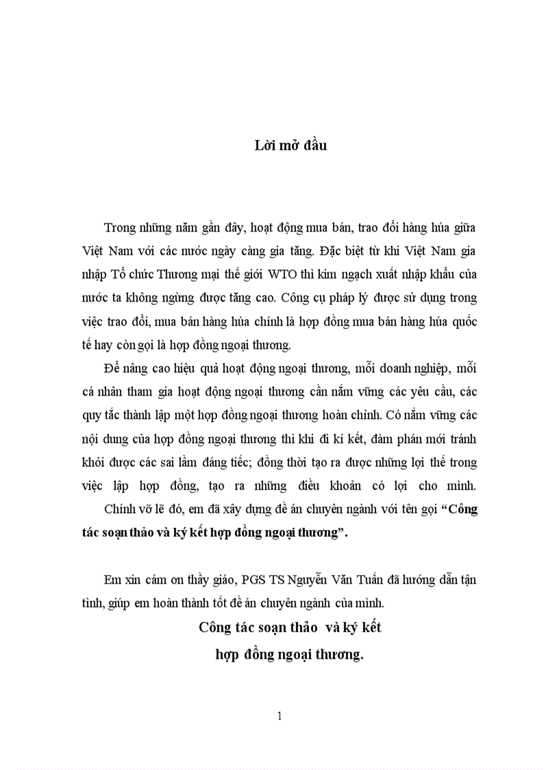 image for page Công tác soạn thảo và ký kết hợp đồng ngoại thương