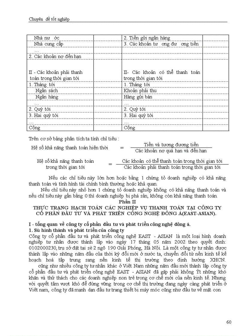 image for page Hạch toán các nghiệp vụ thanh toán với người bán, khách hàng và Nhà nước với việc tăng cường quản lý tài chính tại công ty cổ phần đầu tư và phát triển công nghệ Đông á