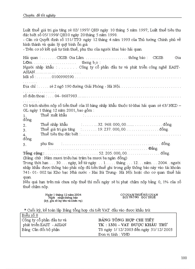 image for page Hạch toán các nghiệp vụ thanh toán với người bán, khách hàng và Nhà nước với việc tăng cường quản lý tài chính tại công ty cổ phần đầu tư và phát triển công nghệ Đông á