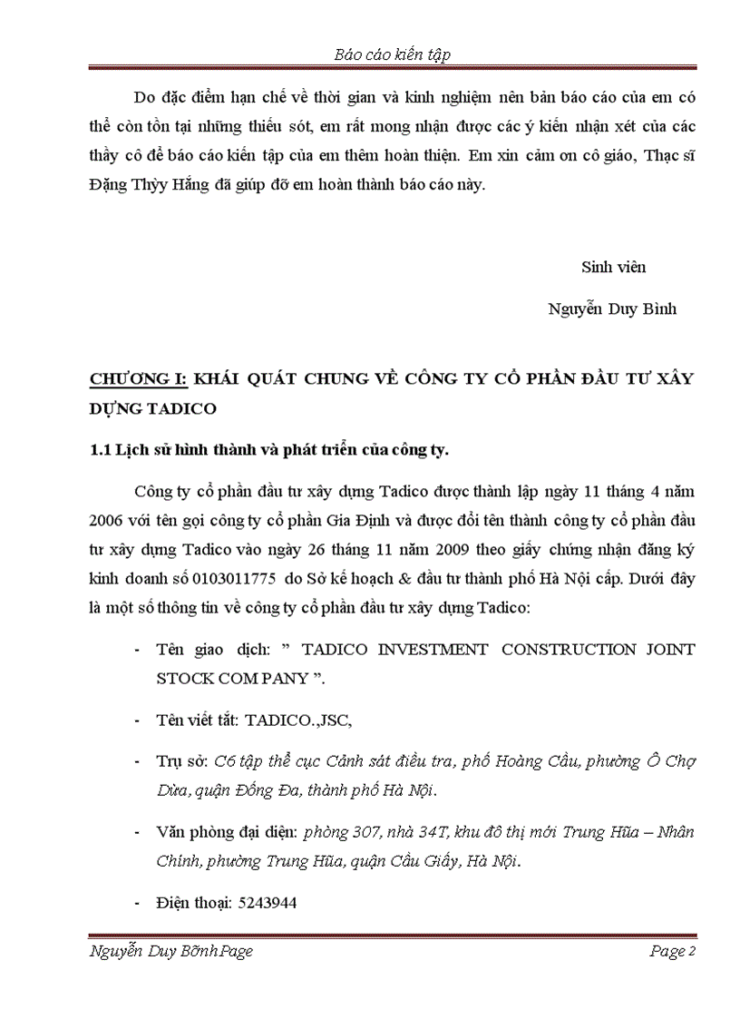 image for page Thực trạng tổ chức hoạt động kế toán tại công ty Cổ phần đầu tư xây dựng Tadico