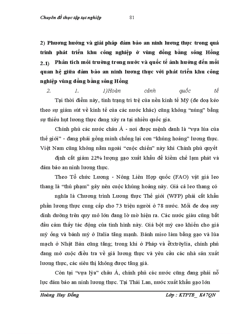 image for page Giải pháp cho vấn đề an ninh lương thực trong xu thế phát triển các khu công nghiệp vùng đồng bằng sông Hồng